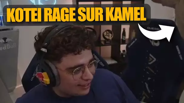 Kotei rage IRL et frappe la chaise de Kameto