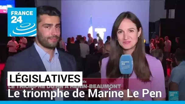 Législatives : le triomphe de Marine Le Pen à Hénin-Beaumont • FRANCE 24