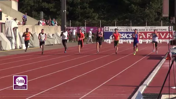 Valence 2014 : Finale 100 m Juniors M (Gautier Dautremer en 10&#039;&#039;61)