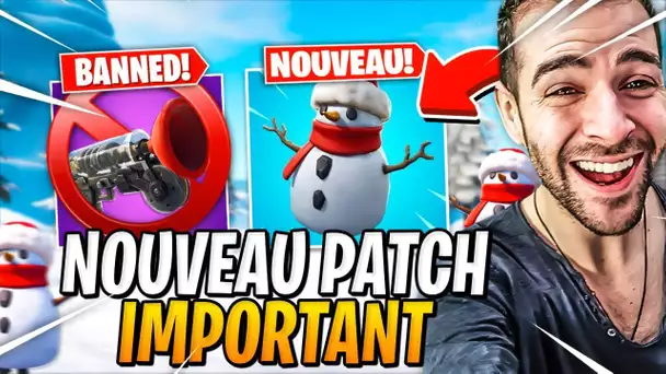 💀 JE DÉCOUVRE LE NOUVEAU BONHOMME DE NEIGE = Top 1 & NOUVEAU PATCH IMPORTANT ! Fortnite Saison