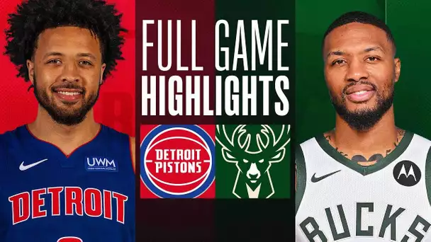 PISTONS at BUCKS | FULL GAME HIGHLIGHTS | November 8, 2023