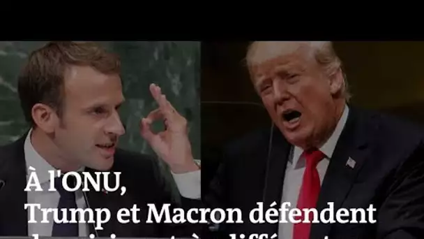 À la tribune de l'ONU, Trump et Macron divergent