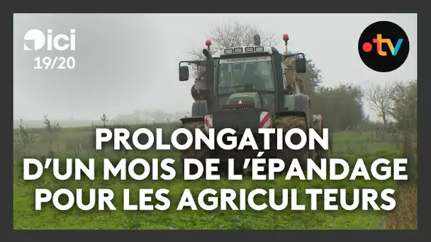 Prolongation d'un mois de l'épandage pour les agriculteurs