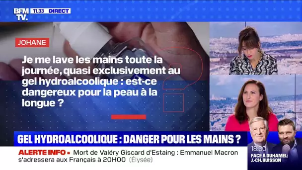 Gel hydroalcoolique: danger pour les mains ? - BFMTV répond à vos questions