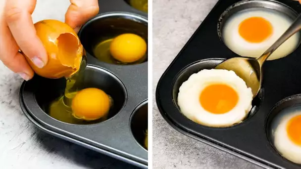 24 ASTUCES CULINAIRES INCROYABLES AVEC DES ŒUFS