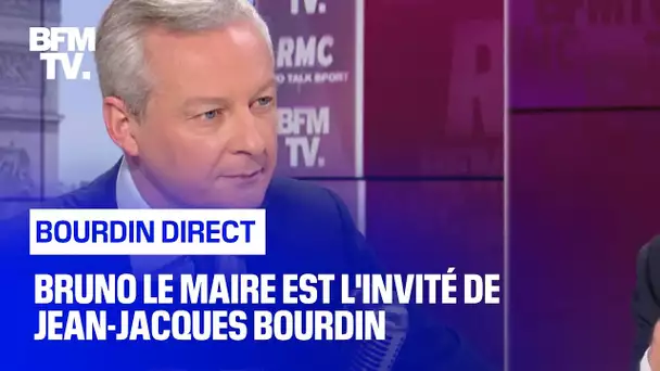 Bruno Le Maire face à Jean-Jacques Bourdin en direct