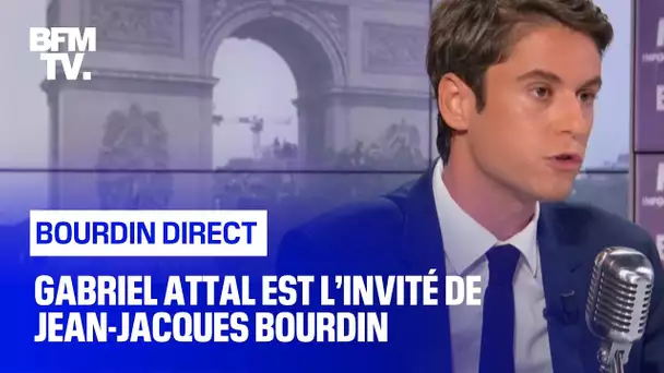 Gabriel Attal face à Jean-Jacques Bourdin en direct