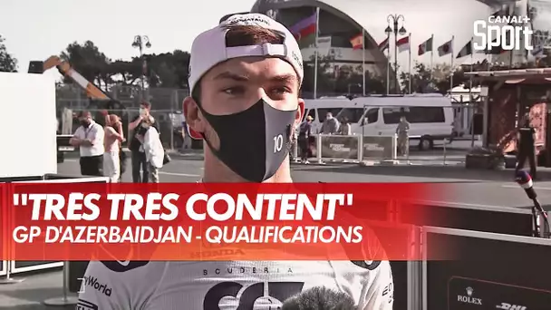 La réaction de Gasly après sa qualification P4 - GP d'Azerbaïdjan