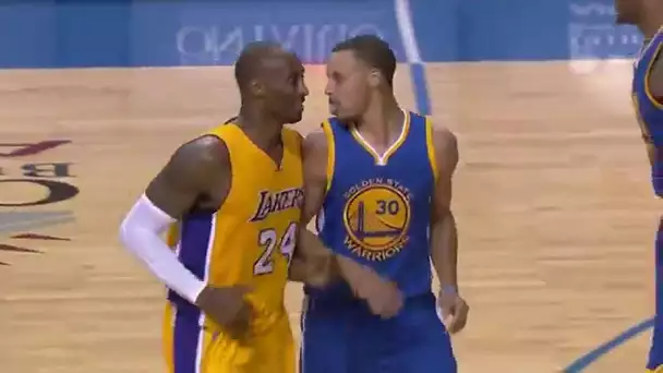 Kobe Gives Curry Respect After Draining Long Three