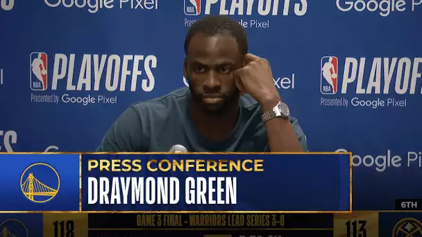 "You can shut that crowd up." Draymond Green Post Game Presser | Warriors vs Nuggets - Game 3