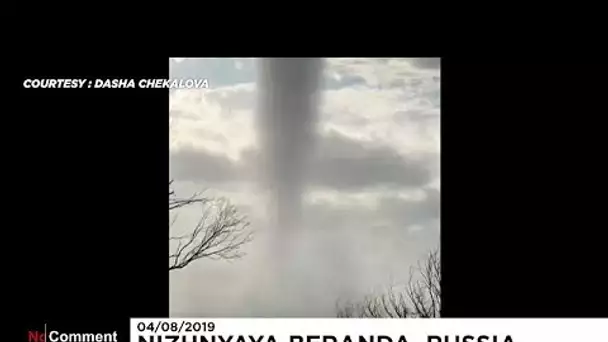 Un phénomène impressionnant aperçu dans la mer noire