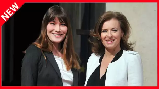 ✅  PHOTO – Carla Bruni encourage Valérie Trierweiler dans son nouveau défi !