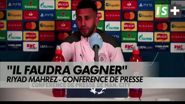 Riyad Mahrez en conférence de presse