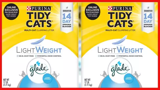 Purina Tidy Cats Lightweight Glade Extra Strength, Scented, Clumping Cat Litter