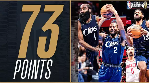 Harden, George, & Kawhi Combine For 73 Points 🏆 | November 17, 2023