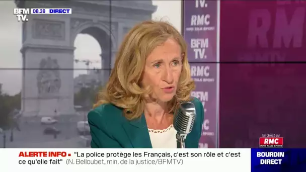 Propos racistes dans la police à Rouen: "C'est scandaleux, c'est inadmissible" dit Nicole Belloubet