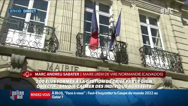 Marc Andreu Sabater, maire de Vire (Normandie), raconte l'agression dont il a été victime sur RMC