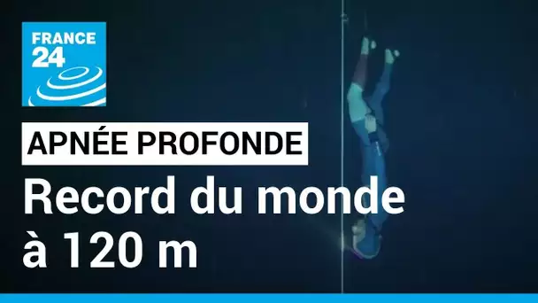 Apnée profonde: record du monde à 120 m en bi-palmes pour le Français Arnaud Jerald • FRANCE 24