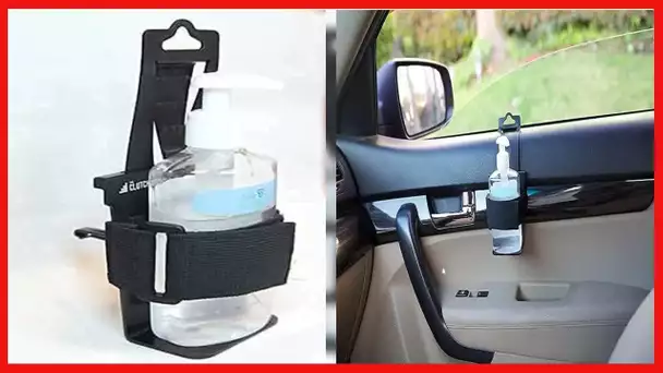 Hand Sanitizer Holder for Car - Accessory & Organizer Mounts Bottles to Dashboard, Seat-Back