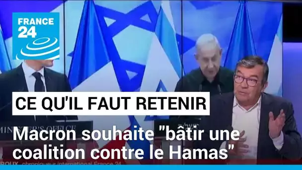 Déplacement Macron en Israël : le président souhaite "bâtir une coalition contre le Hamas"