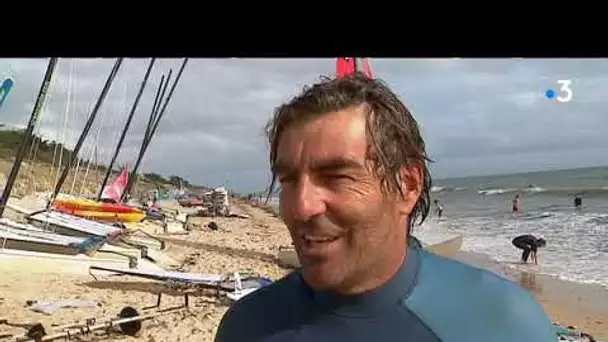 Championnat de planche à voile rétro sur l'île de Ré