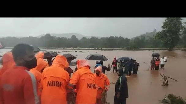 En Inde, des inondations et glissements de terrain meurtriers • FRANCE 24