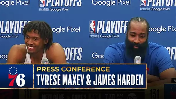 Tyrese Maxey & James Harden Talk Career Night, Statement Win & More | Post Game Press Conference