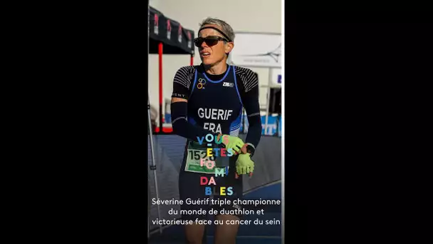 Séverine Guérif triple championne du monde de duathlon et victorieuse face au cancer du sein