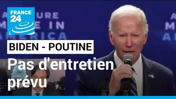 Joe Biden n'a "aucune intention de s'asseoir" et discuter avec Vladimir Poutine au prochain G20