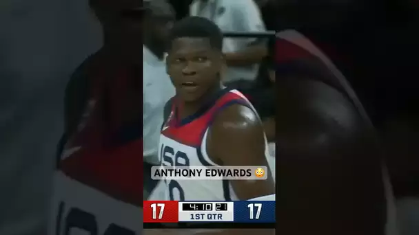 Anthony Edwards POSTER vs Germany ‼️ | #Shorts