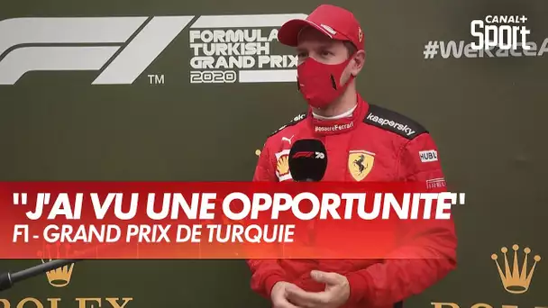 La réaction de Vettel après son podium - Grand Prix de Turquie