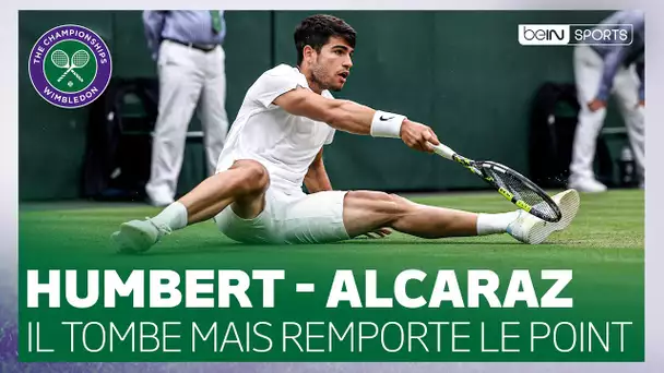 🎾 WIMBLEDON : Il TOMBE mais remporte le point, Alcaraz est INCROYABLE