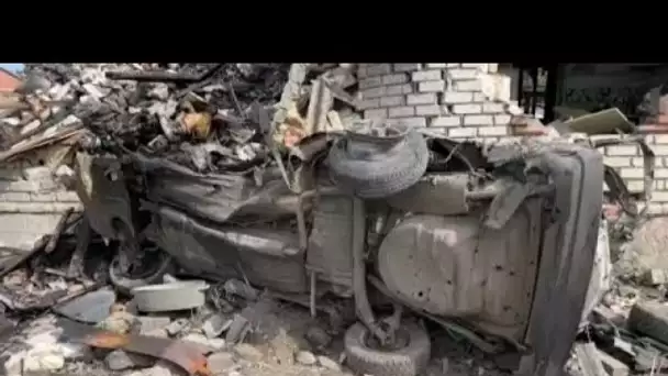 No Comment : en Ukraine la ville de Kostiantynivka bombardée
