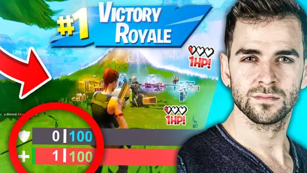 🔥1HP pour MON PREMIER TOP 1 FORTNITE APRÉS 6 MOIS SANS JOUER !!