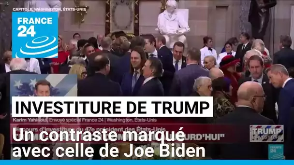 Investiture de Donald Trump : un contraste marqué avec celle de Joe Biden • FRANCE 24