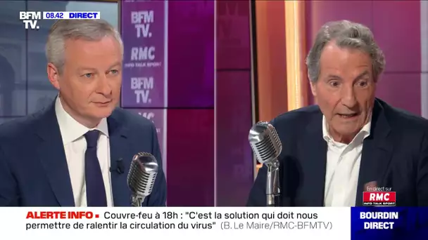 Bruno Le Maire face à Jean-Jacques Bourdin en direct