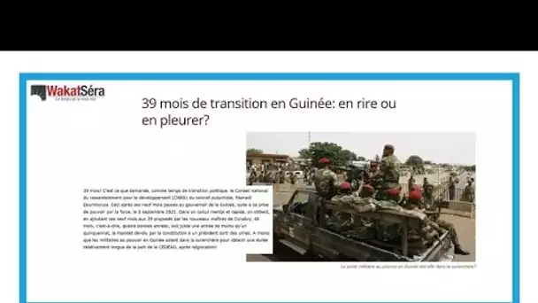 39 mois de transition en Guinée: "En rire ou en pleurer?" • FRANCE 24