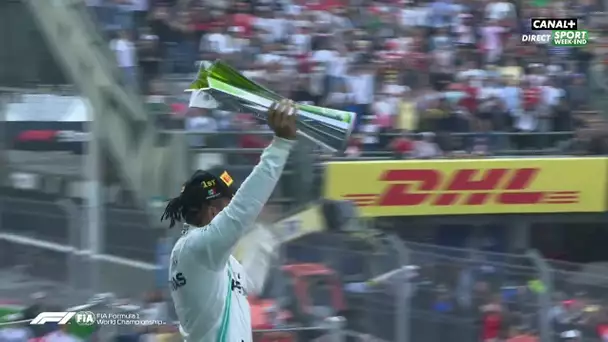 Le podium de Lewis Hamilton