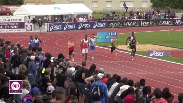 Châteauroux 2016 : Finale 200 m Juniors M (Ismail Bedel en 21&#039;&#039;66)