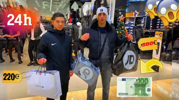 SURVIVRE 24H AVEC 100 EUROS  ! 😱👌 (avec un abonné)