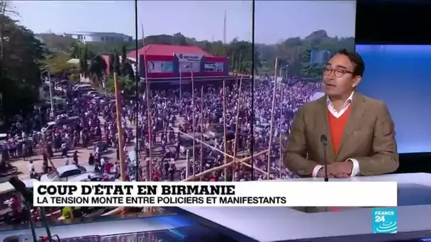 Manifestations anti-coup d'État en Birmanie : "C'est un scénario qu'on pouvait prédire"