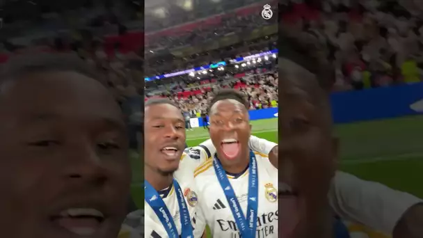 🤣 Camavinga et les joueurs du Real Madrid comme des fous après la 15ème LDC ! #shorts