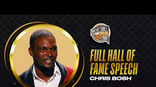 Chris Bosh | Hall of Fame Enshrinement Speech