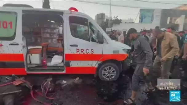 À Gaza, des frappes israéliennes sur une ambulance, à Khan Younès ou encore sur l'Institut français