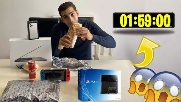 SI IL FINIT CE TACOS XL EN 2MIN IL GAGNE PLEINS DE CADEAUX 🎁😱