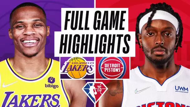 LAKERS at PISTONS | FULL GAME HIGHLIGHTS | November 21, 2021