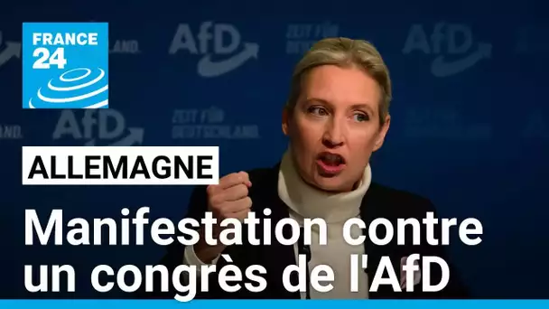 Allemagne : manifestation contre un congrès du parti d’extrême droite, l'AfD • FRANCE 24