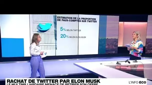 Rachat de Twitter par Elon Musk : le multimilliardaire menace de retirer son offre • FRANCE 24