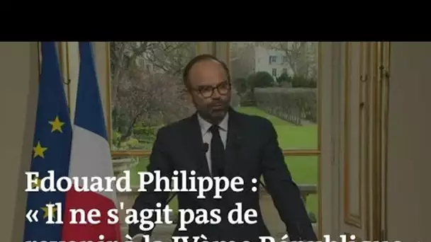 Edouard Philippe présente les grandes lignes de la réforme des institutions