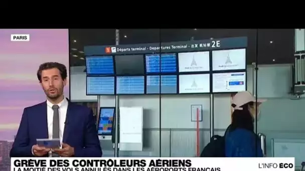 Grève des contrôleurs aériens : journée noire dans les aéroports français • FRANCE 24